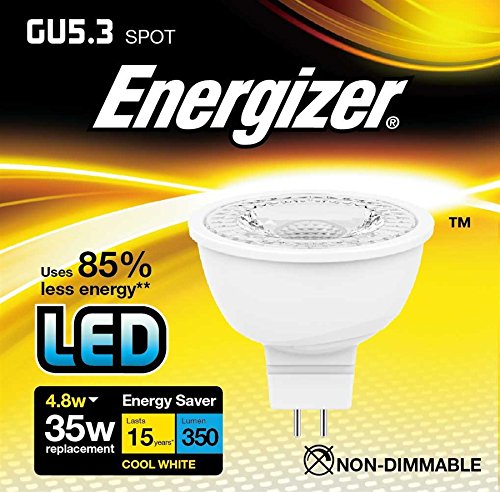 Energizer 4.8w = 35w LED GU5.3 Reflector 36° 4000K Cool White (S8833)