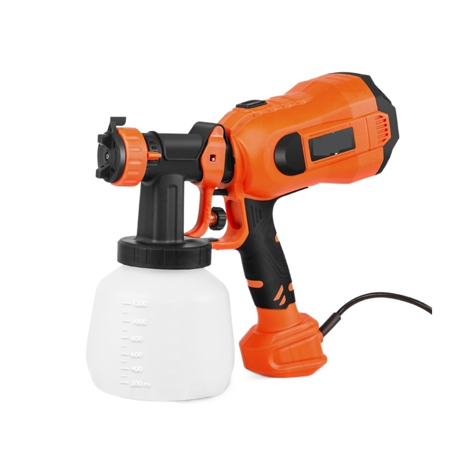 Pistolet natryskowy, Elektryczny pistolet natryskowy 600 W/750 W 4 rozmiary dysz 1000 ml/1200 ml gospodarstwa domowego pistolet do natryskiwania farby kontrola przepływu łatwe natryskiwanie