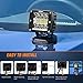Nilight LED Pods 2Pcs 3 Inch 42W LED Cubes Spot Flood Combo Square Driving Fog Off Road Work Lights for Trucks Pickup Golf Cart SUV ATV UTV 4x4 Van Camper
