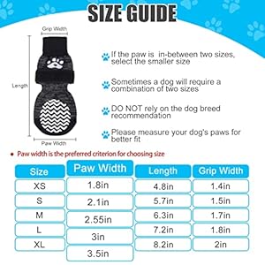   PUPTECK-Non-Slip-Dog-Socks-Double-Sides-Grips-for-Hardwood-Floors-Prevents-Licking-Dog-Shoes-for-Hot-Pavement-Traction-Control-Booties-for-Senior-Dogs-Paw-Protector-for-Small-Medium-Large-Dogs