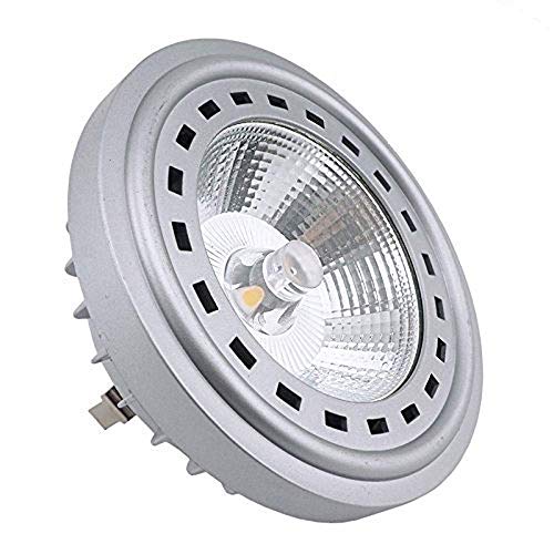 Bonlux 12W LED G53 AR111 12-24V 6000K Luz Fría 24 Grados Cree COB LED G53 ES111, Reemplazo del lámpara Halógena de 75W