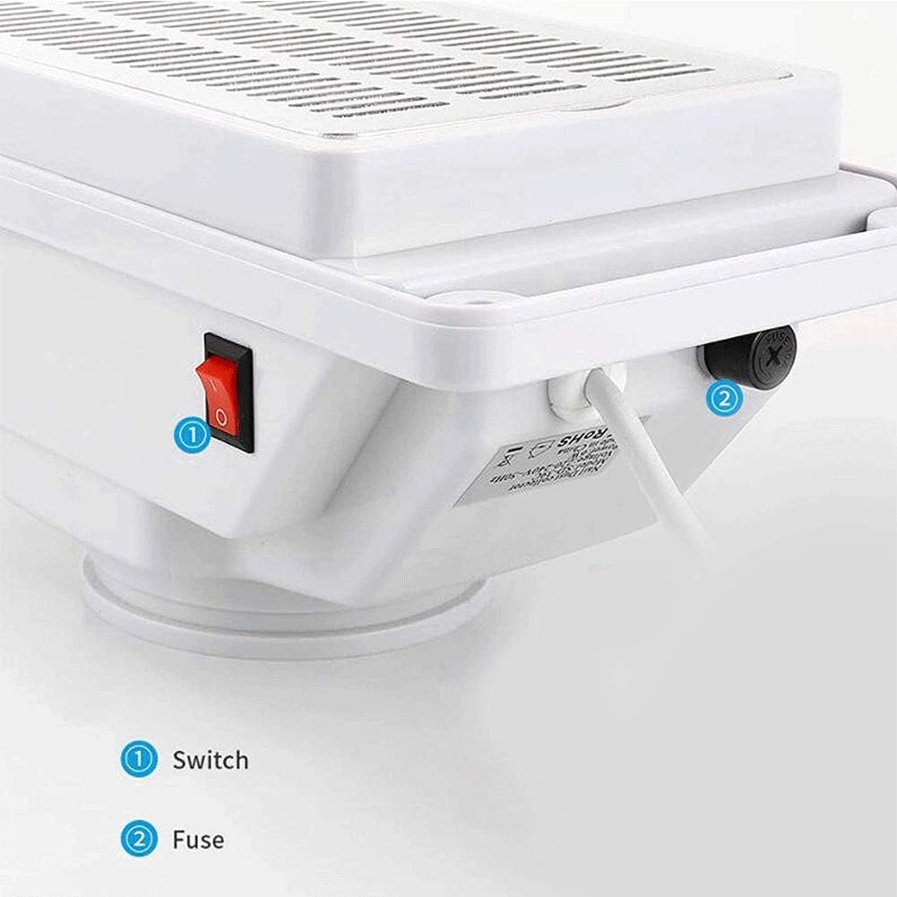 KISSHAKE Nail Dust Collector, Powerful Nail Vacuum Fan Dust Collector Extractor Dust Suction Cleaner Machine Manicure Tools for Acrylic Gel Poly Nails Polishing Filing, Salon / Home Use