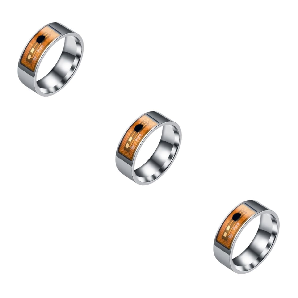 Angoily anillo inteligente nfc anillo para hombre anillos de acero inoxidable para hombres anillos para hombres etiqueta anillos inteligentes anillo inteligente para hombres número joyas