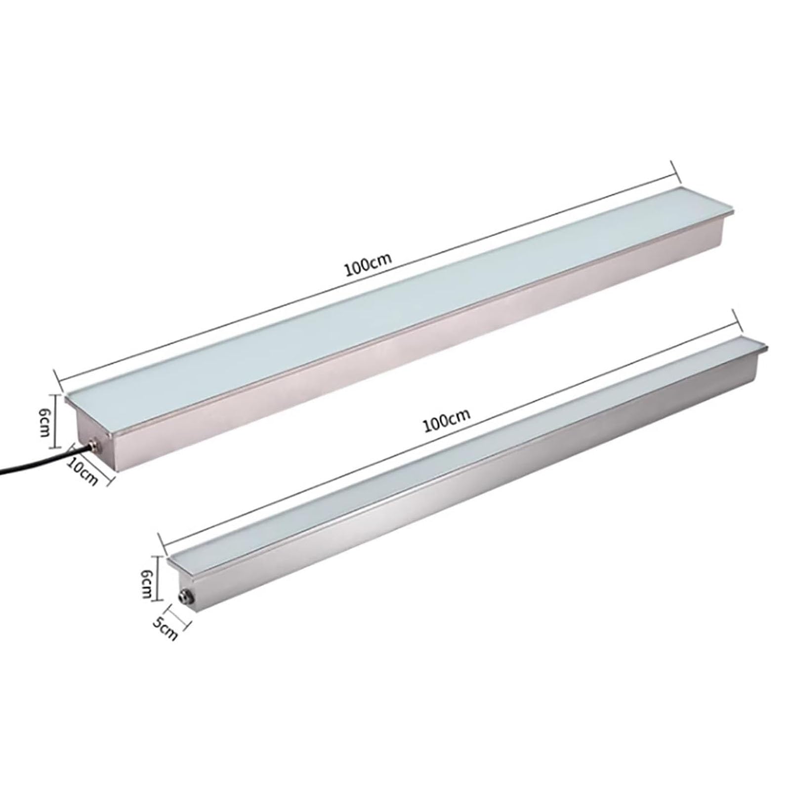 Oświetlenie ogrodowe LED do wkopywania w ziemię,oświetlenie zewnętrzne wpuszczane w ziemię-wodoodporny reflektor podłogowy IP67,lampa ścienna wpuszczana w ścianę DC 24 V,niskonapięciowa,długa t