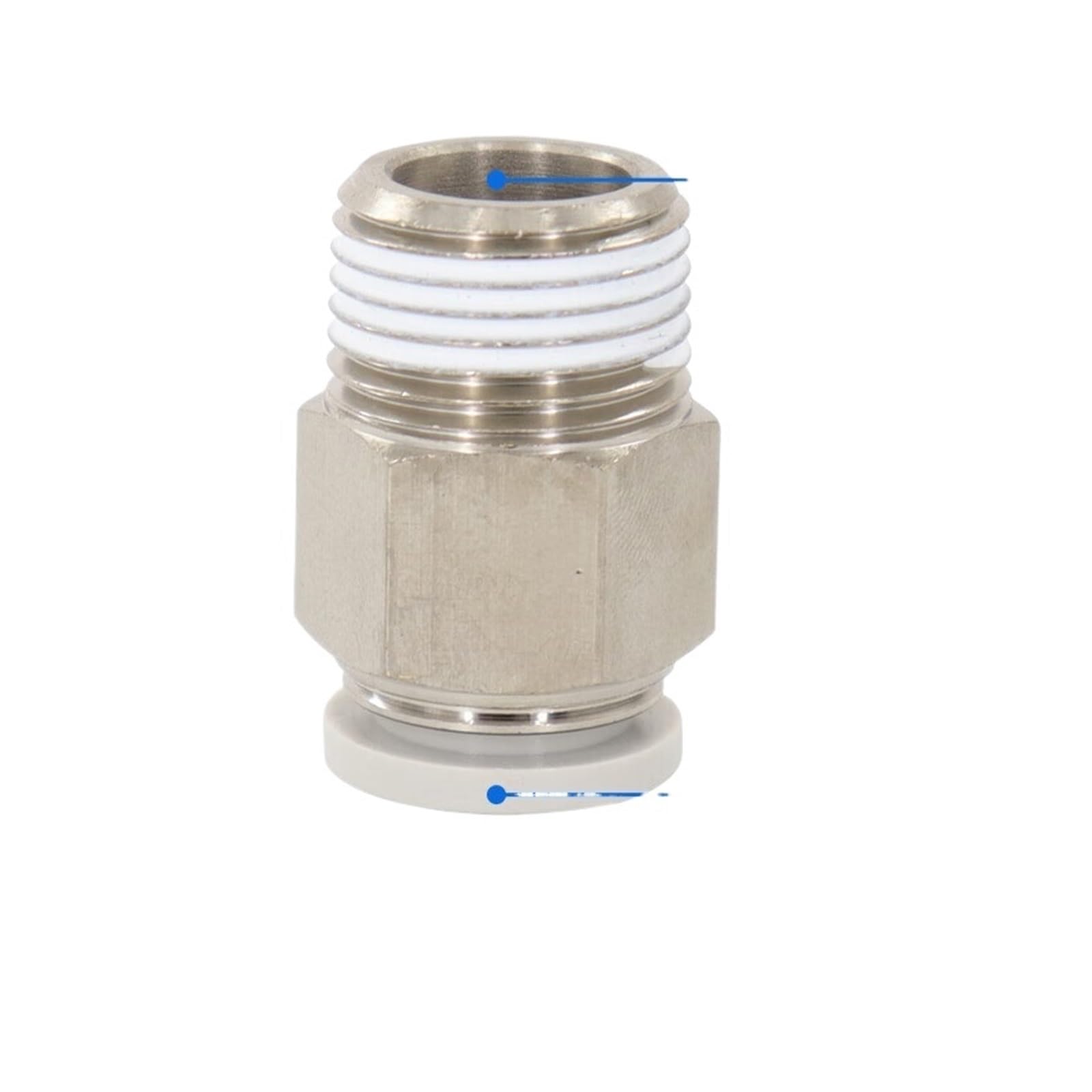 Raccord de tuyau mâle étanche X-APC603 filetage 3/8 pour tube pneumatique 6mm
