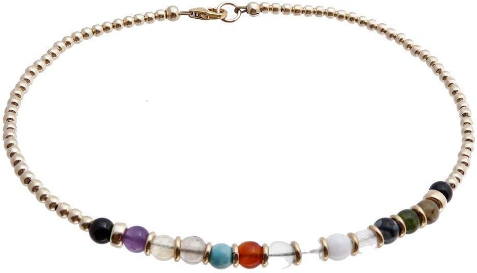 Sobriety Anklet OR Bracelet, 4MM Gold Filled Spiritual Addiction Recovery 12 Step AA Jewelry Twelve Step Gifts Clean and Sober Alcoholics Anonymous Anniversary