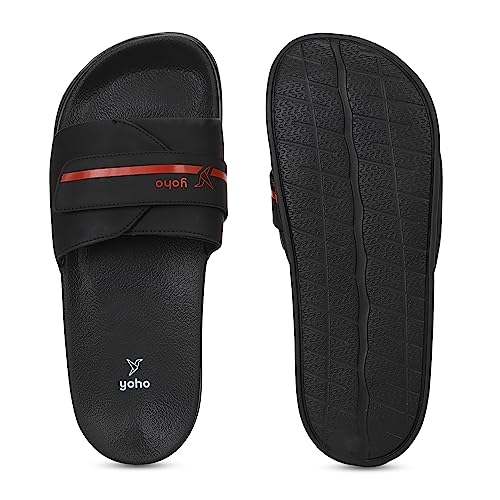 Image of YOHO Drystep Sliders for Men | Waterproof Monsoon Footwear & Rainy Sandals | Skin Friendly Adjustable Strap
