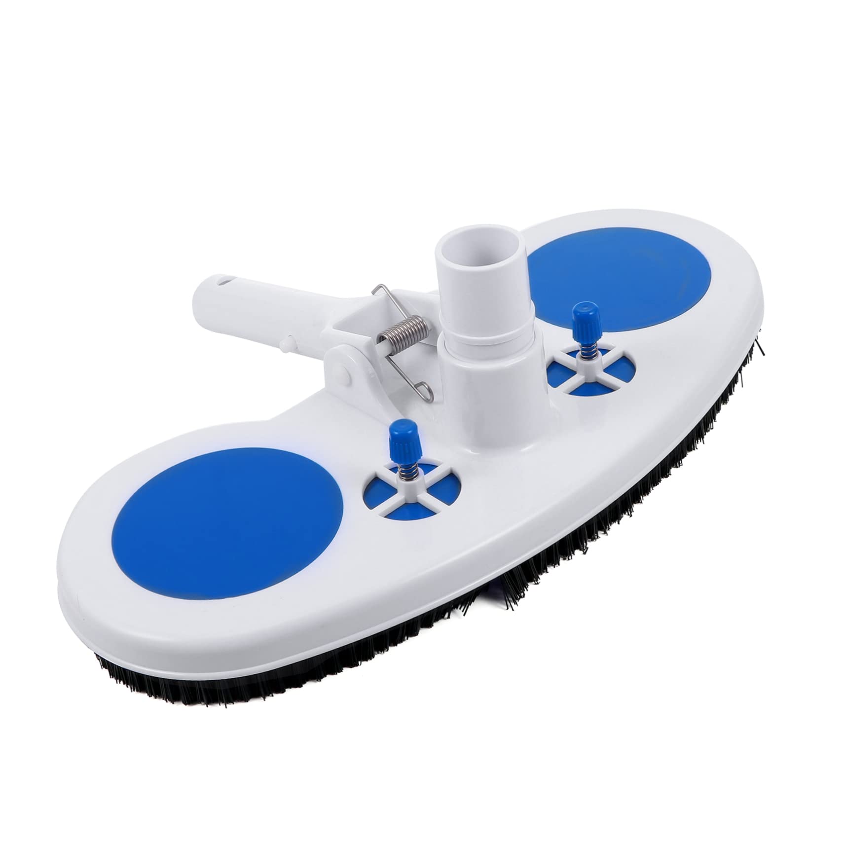 BESPORTBLE 1pc Tools for Home Swimming Pool Scrub for Family Vacuum Swimming Pool Brush Pool Brush Head Swimming Pool Accessories Brush Blue Plastic