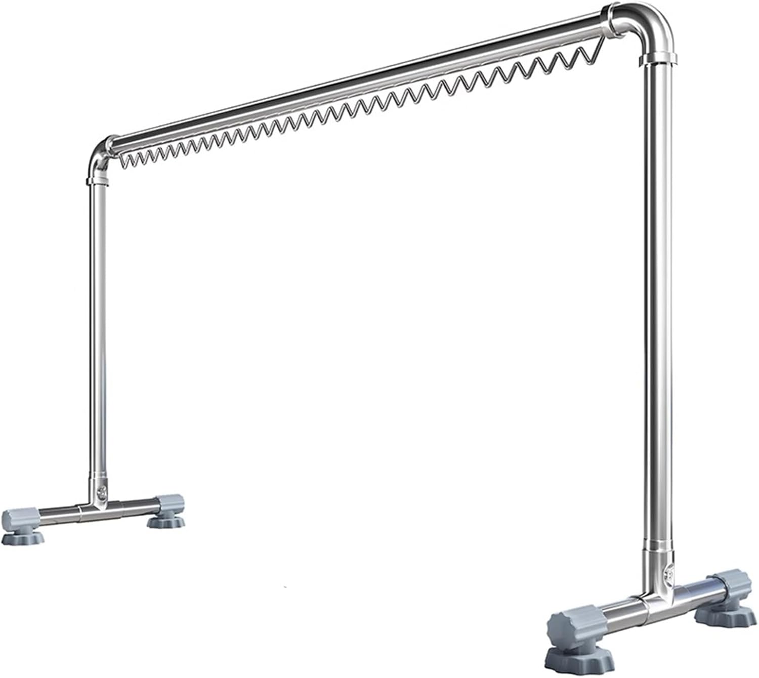 Portable Clothes Drying Rack with Windproof Hooks - Heavy-Duty Indoor/Outdoor Laundry Stand, Ideal for Clothes, Blankets & Sheets - 150x53x150CM