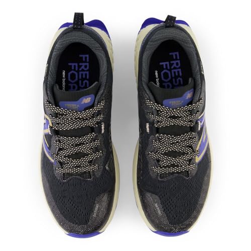 New Balance New Balance Women's Fresh Foam X Hierro V7 Trail Running Shoe, Black/Marine Blue, 8.5 M