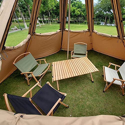 Carpa Piramidal Grande con Chimenea para Camping 5-8 Personas miniatura 2