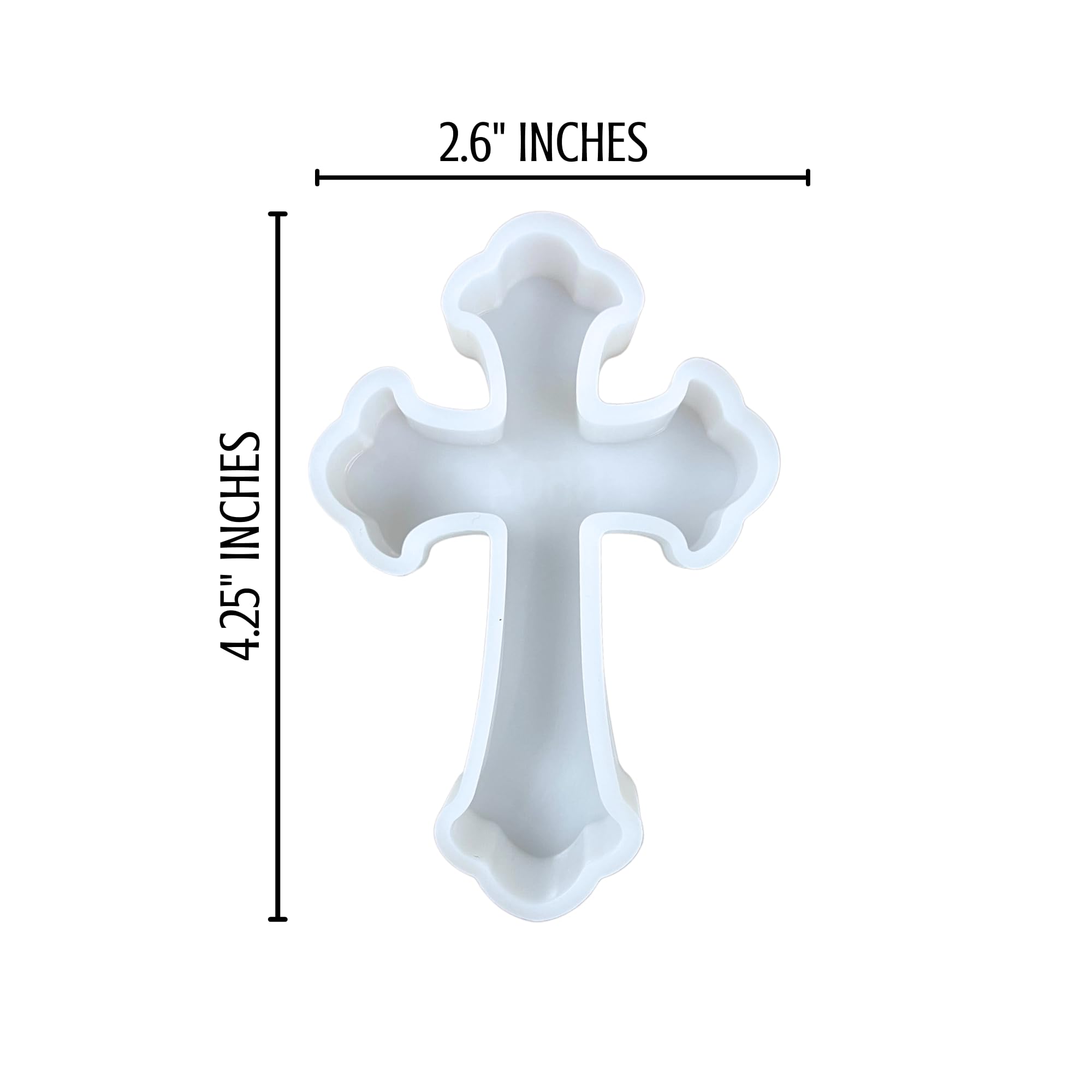 Cross Shape Silicone Mold For Car Freshies - DIY Soap, Aroma Beads, Resin & Candle Making