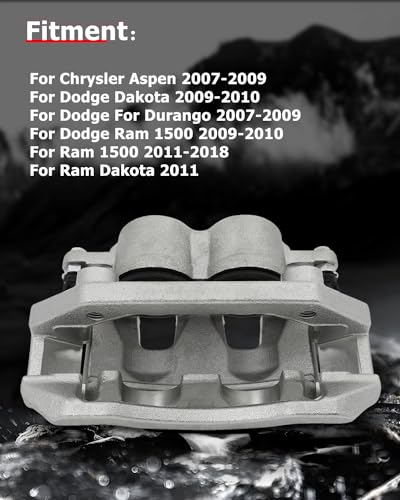Image of cciyu 18B5055 Front Brake Caliper w /Bracket For Dodge For Dakota /For Ram 1500,For Ram For 1500 /For 1500 Classic(Only Fit Front Left); For Chrysler For Aspen,For Dodge For Durango(Only Fit Front Right)