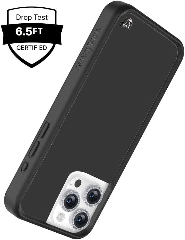 Wildflower Cases - Compatible with iPhone 16 Pro Max | Protective Black Bumper, 6.5ft Drop Test Certified, Women Owned Small Business | Pink, White, Floral, Doves, Trendy, Cute | Lovey Dovey - Image 9