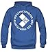 Produktbild uglyshirt89 IFA Kapuzenpullover | DDR | Osten | Männer | Herrn | Simson | Schwalbe | Suhl | Wartburg | Trabant | Fun | M1 (L, Blau)