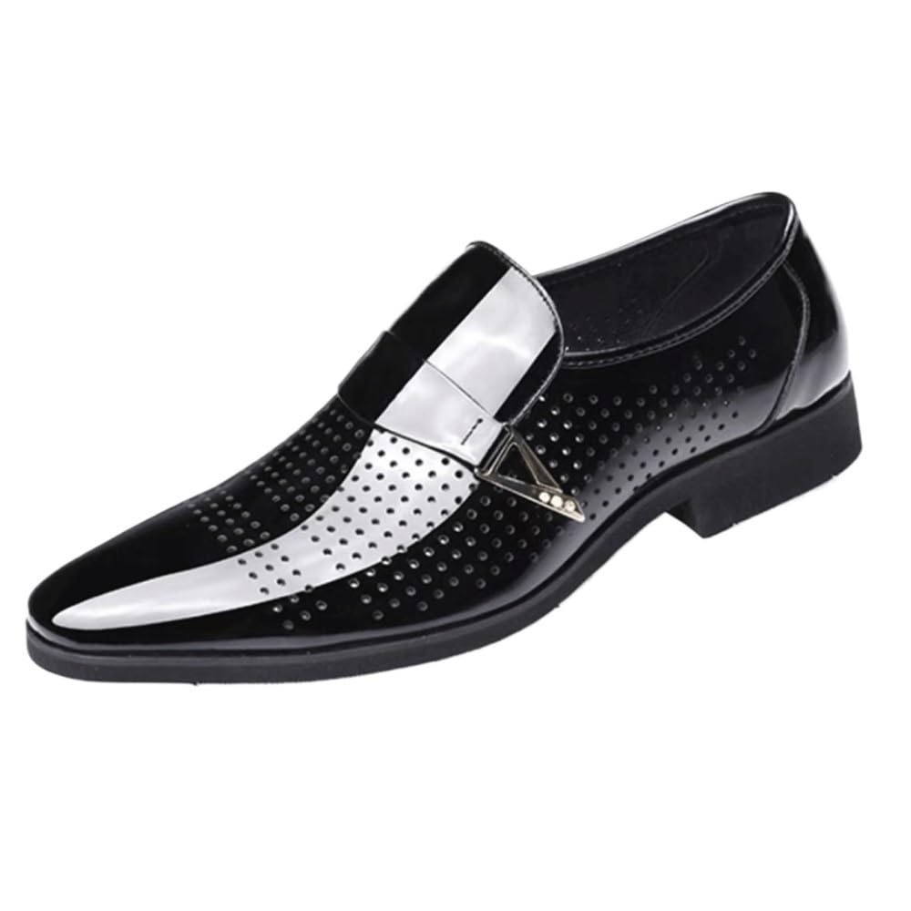 Mens Dress Shoes Pointed Toe Breathable Comfort Formal Office Business Modern Oxfords Derby Shoes