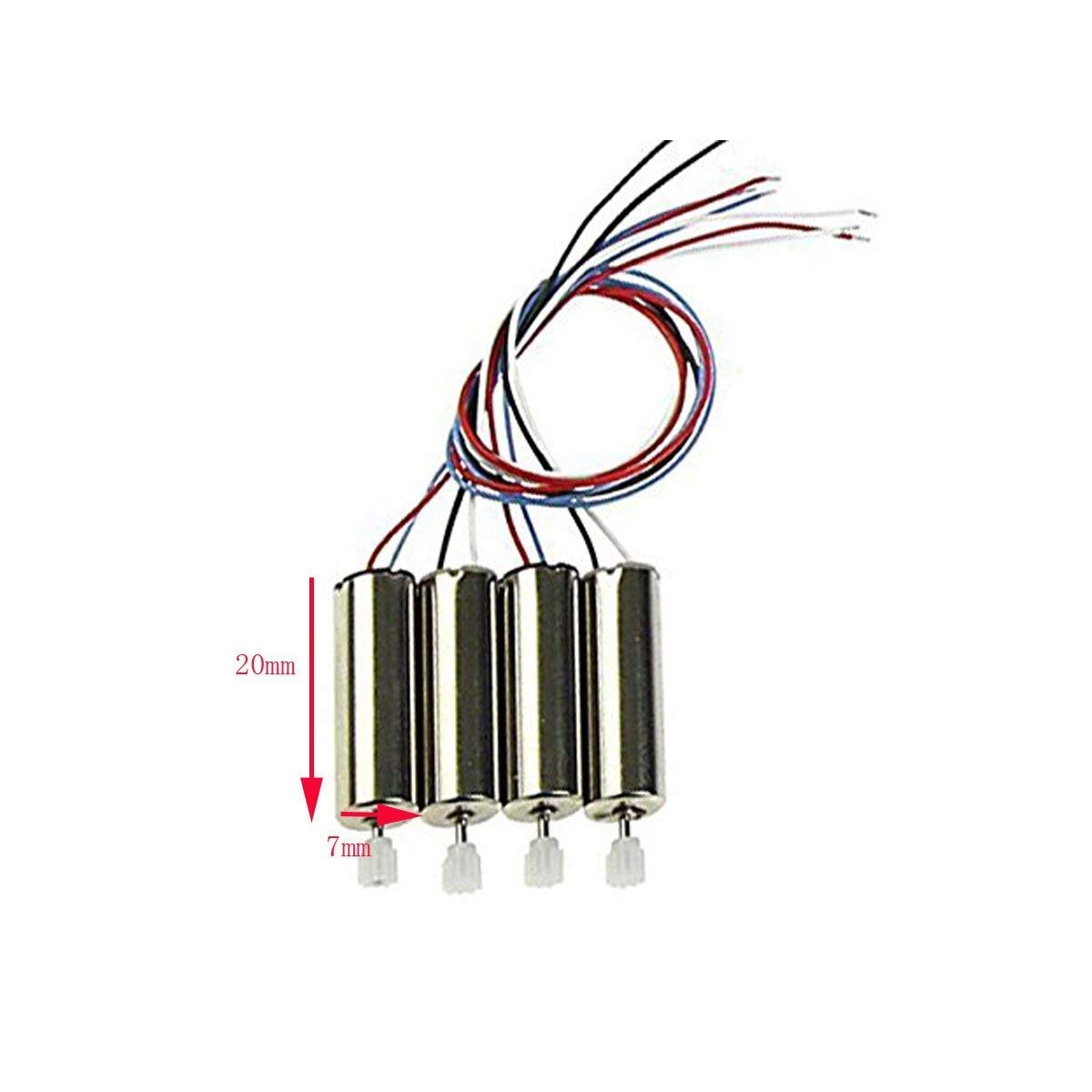 4 Pcs Mini A-B Positive Negative 720 Motor Repair Spare Parts for Syma X5/X5C/M68 RC Quadcopter Motor