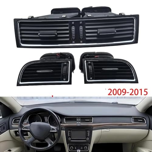 Aérateurs climatisation Skoda Superb 2 grille de ventilation centrale avant - 2