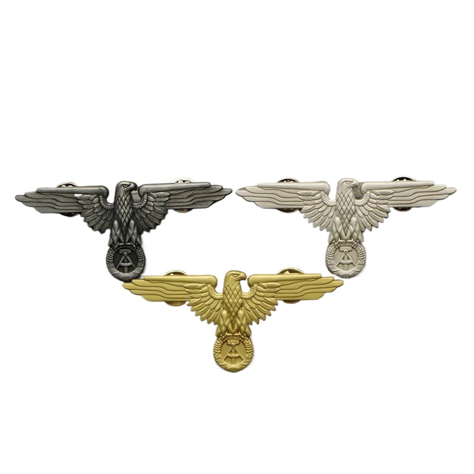 AYQEBNC East German Democratic Republic Badge Emblem Oins Soviet Commemorative Medal Emblem Brooch(Dark Gray)