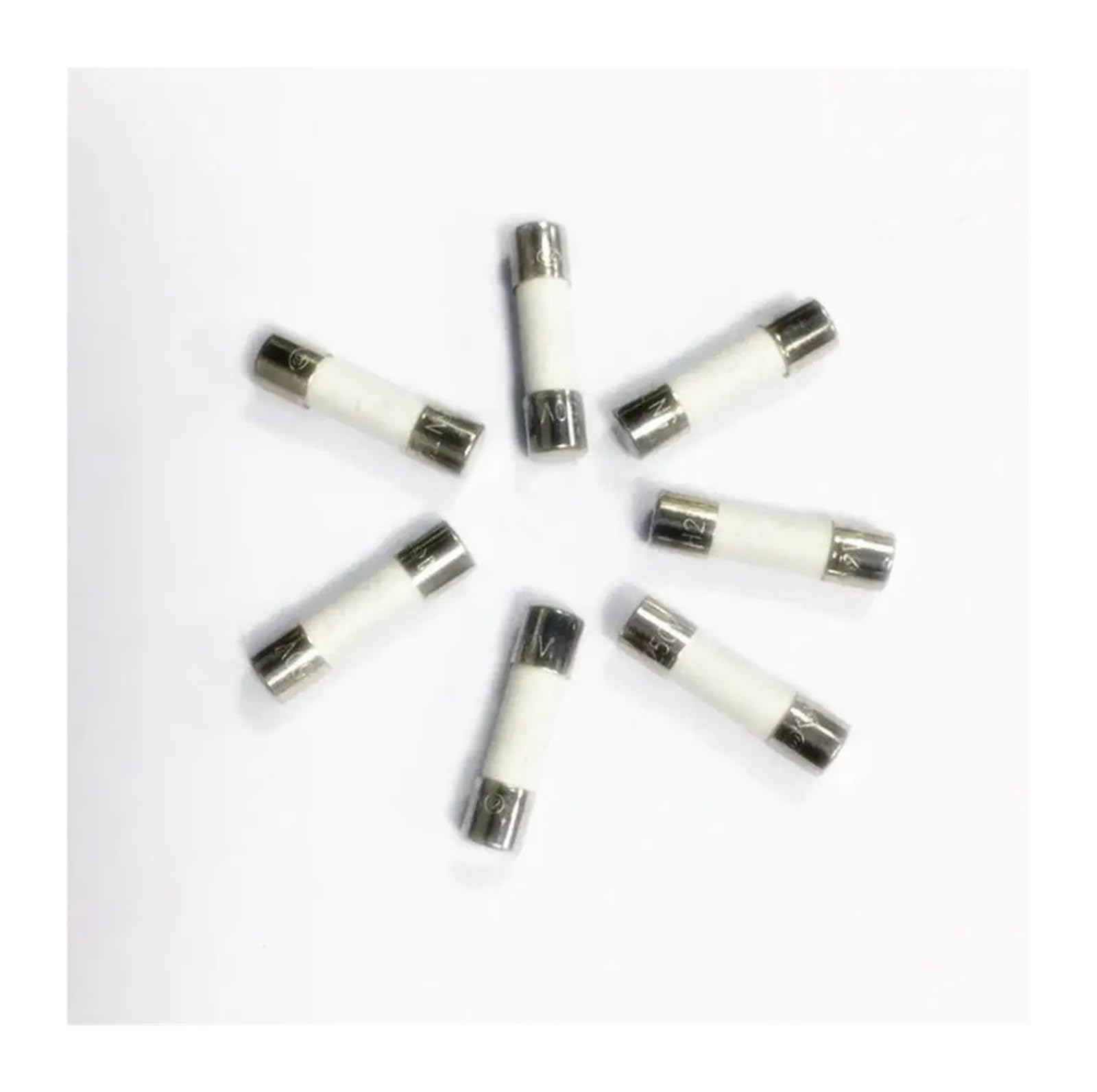 HYRBNSDLK 10PCS 5 * 20mm 6 30mm Fast Blow Tube Fuses 0.5A 1A 2A 3A 4A 6A 8A 10A 15A 20A 25A 30A AMP Ceramic Fuse(15a,5X20MM)