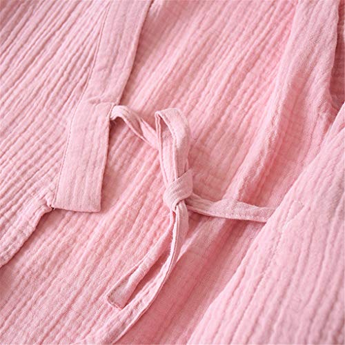 Shanghai Story Japanese Style Two-Piece Suit Cotton Bathrobe Pajamas Kimono Bathrobes Sleepwear For Women Green Size XL - Thumbnail 7