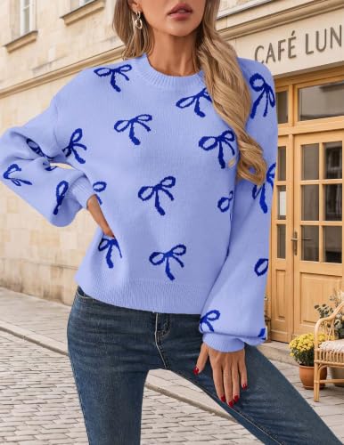 Image of Women's Fall Heart Cute Sweaters Oversized Cable Knit Winter Trendy Tops