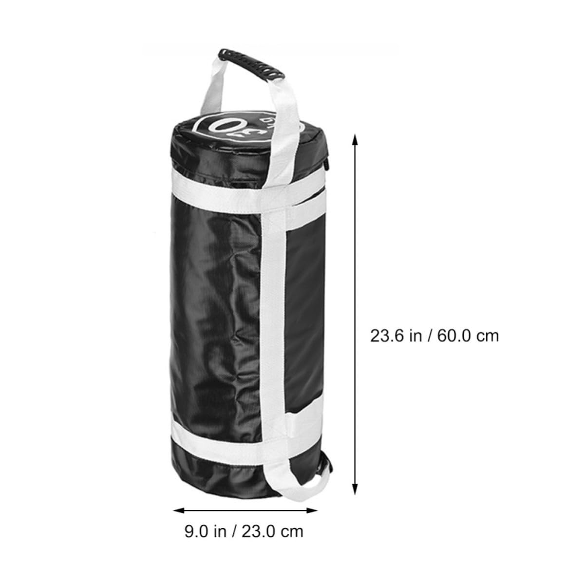 Abaodam Sacco da Allenamento Pesi, Borsa Fitness in PVC Bianco