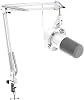 FIFINE White Podcast Microphone Kit, Dynamic Microphone with Boom Arm, XLRUSB Port for PCAudio Mixer, Gaming Mic with Headphone Jack for Vocal, Streaming, Music Recording -K688CTW