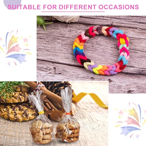 350 PCS Multicolor Cotton Hair Ties – Small Baby Hair Elastics for Kids and Girls, No Crease Finger Ponytail Holders (20 Colors) - Image 6