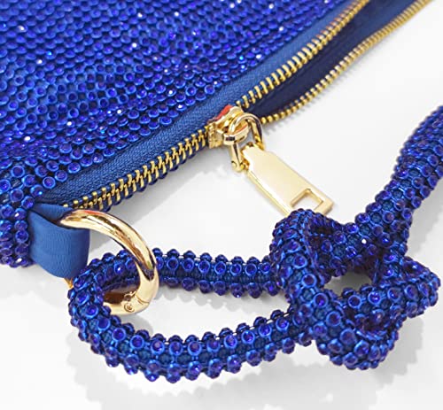 Image of Rhinestone Hobo Bag for Women Rhinestone Purses Sparkly Evening Handbag Shiny Diamond Purse for Wedding Parties 2026 | Rhinestone