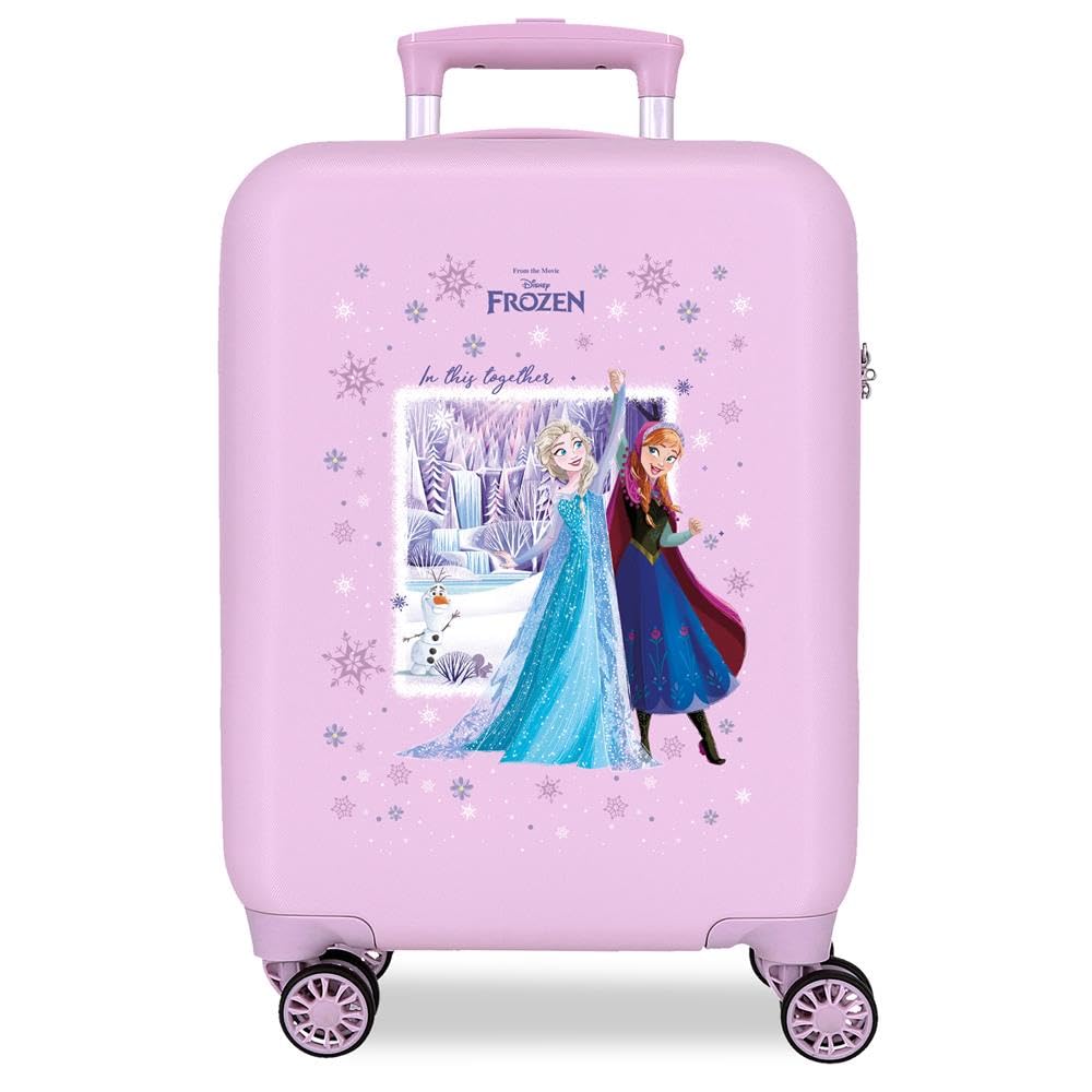 Disney Joumma Frozen in This Together Cabin Suitcase Purple 33x50x20 cm Rigid 2.35 kgs Side Combination Lock ABS 2.35 kgs 33L Hand Luggage
