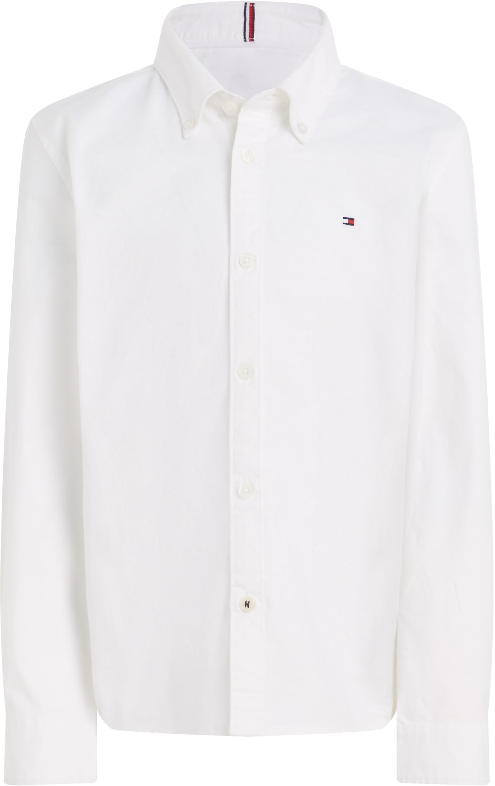 Tommy Hilfiger Boys Stretch Oxford Shirt L/S Blusa para Niños