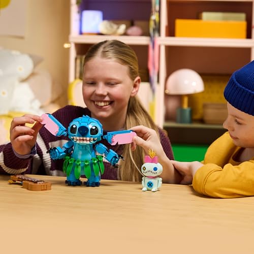 LEGO | Disney Stitch und Scrump - 2 Figuren mit Zubehör inkl. Ukulele als Zimmerdeko - Geburtstagsgeschenk für Mädchen, Jungen und Filmfans ab 9 Jahren - 43296 – Bild 3