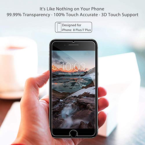 image for Syncwire Screen Protector for iPhone 8 Plus / 7 Plus [3-Pack], 9H Hard
