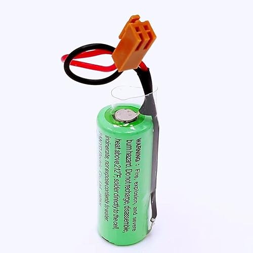 Miniatura 4 de YICUAA 15pack 2500mah CR17450SE-R 3V PLC Batería de repuesto para FANUC A98L-0031-0012 Sistema CNC con enchufe marrón