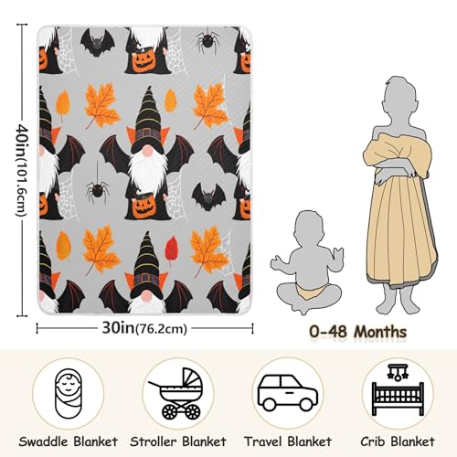 Burbuja Gnomes Vampires Baby Blanket for Boys Girls, Nursery Soft Warm Swaddling Receiving Baby Blankets, 30x40 in Toddler Blanket3