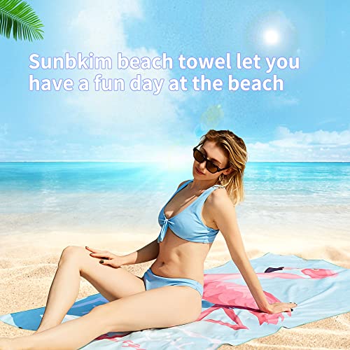LEcylankEr Strandtuch Großes, Mikrofaser Handtuch 180x90, Sandabweisend Schnelltrocknend Mikrofaser...
