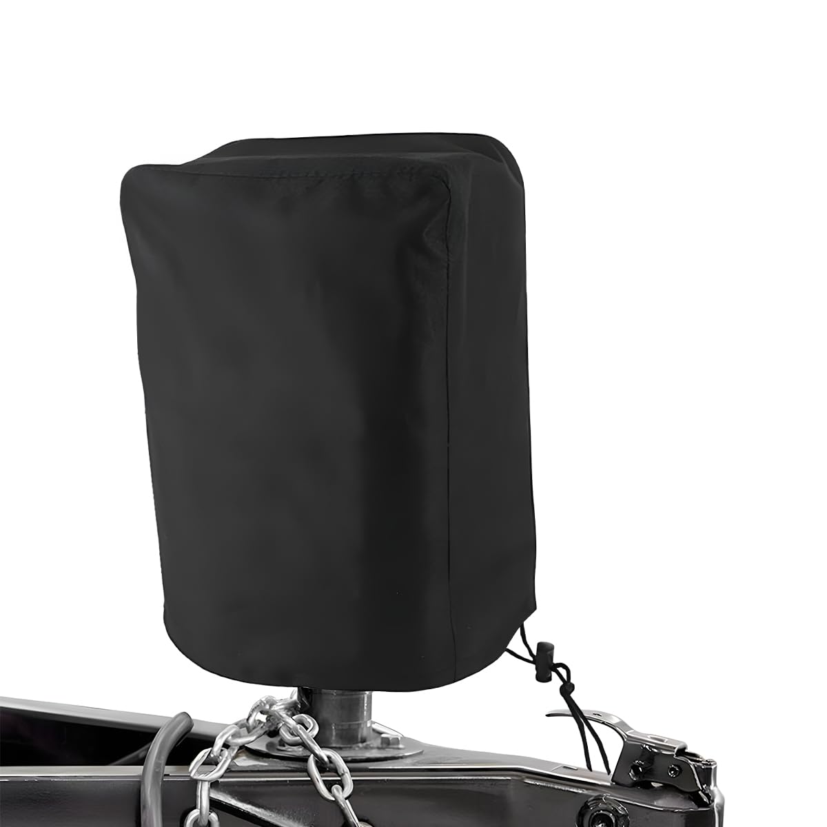 Yourkar Electric Jack Cover, 210D Oxford Fabric Electric Tongue Jack Protective Cover, Waterproof Jack Head Cover for Travel Trailer Outside Camper RV, Universal Car Accessories (Black)