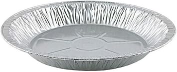 PACTOGO 11" Aluminum Foil Pie Pan Extra-Deep Disposable Tin Plates Pack of 12