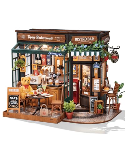 Rowood Miniature Bistro Dollhouse Kit with LED