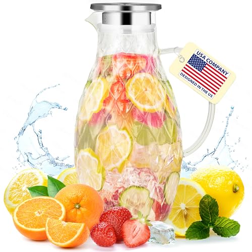 Borosilicate Glass Pitcher with Lid and Spout  - Key Features