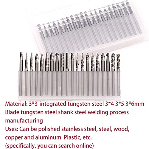 Cabezal de molienda de acero tungsteno 1pc 3x3 miniatura 2