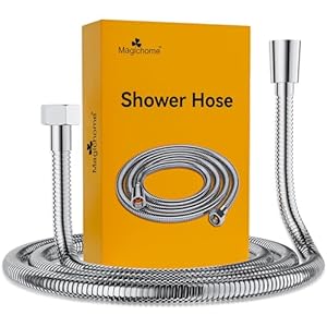 Magichome 1.5m Shower Hose – Leakproof, Anti-Kink, High Pressure Resistance Shower Hose Replacement, Universal Fit (G1/2 Standard) Hose with Brass Connectors & Washers