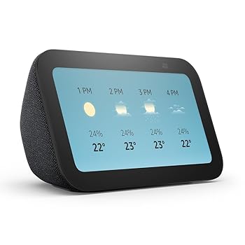 Amazon Echo Show 5 (Newest Gen), Charcoal