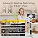 AOCHUAN 3-Axis Phone Gimbal for iPhone, Gimbal Stabilizer with AI Auto 360°Pan Tracking, Built-in Extension Rod, Fill Light, Quick Launch, Magnetic Phone Stabilizer for Video Recording-Smart P2