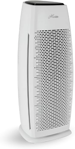 Miniatura 10 de Hunter Purificadores de aire para el hogar, habitación grande y dormitorio. Torre purificadora de aire True HEPA para mascotas, olores, alérgenos,