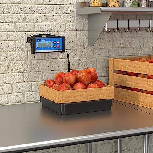 Báscula digital de recepción 400 lb con pantalla remota miniatura 2