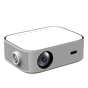 Dkian YG550 Global Version Projector 1080P Android TV 9 Electronic Focus Audio Home Theater Projector 1080P Android TV 9.0 Auto-Focusing WiFi Bluetooth miracast 7800 lumens White