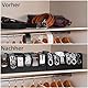 Winter Shore Schwarze Box zur Gürtel Aufbewahrung - Organizer Schublade, Schrank & Garderobe aus Dunklem Bambus mit 6 Fächern - Natürlicher Schrank Organizer für Damen & Herren für Accessoires, Uhren