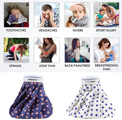 Image of Niyamax 6 Inch Ice Bag Hot Water Bag For Therapy, First Aid, Sports Injury Knee Head Leg Body Pain Relief Ice Bag (Multicolor, Pack Of 1)